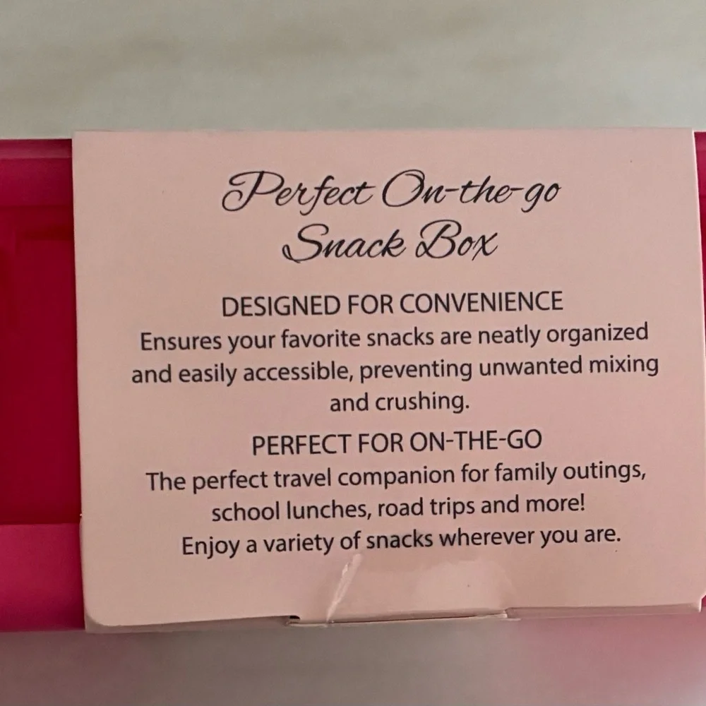 Pink snack / Jewelry Organizer Box